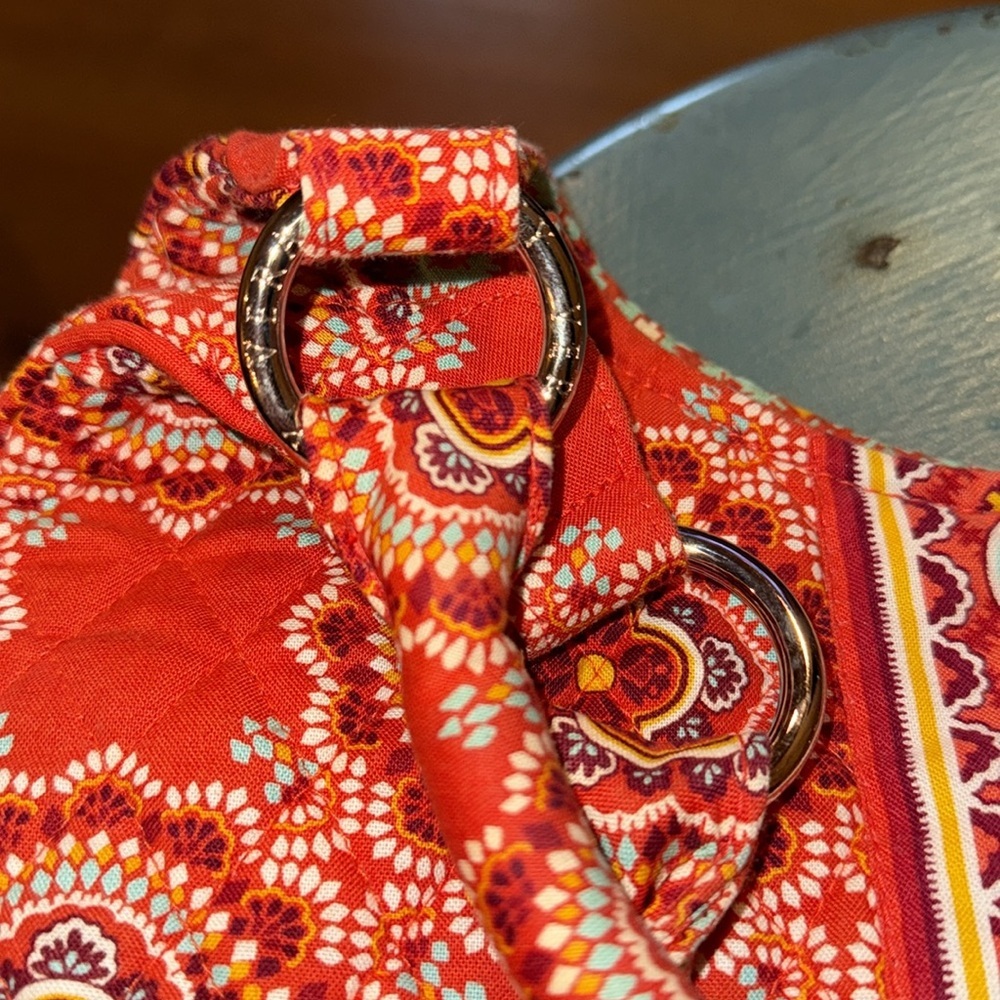 EUC Vintage Vera Bradley paprika medallion print large shoulder bag. - Picture 6 of 9
